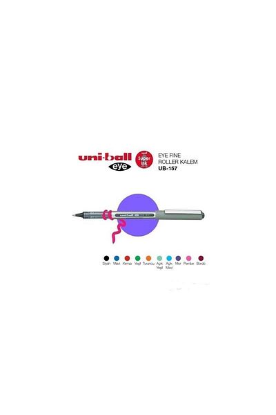Uni قلم كرة دوارة باللون الوردي مقاس 0.7 مم - طرف كروي رفيع Ub-157