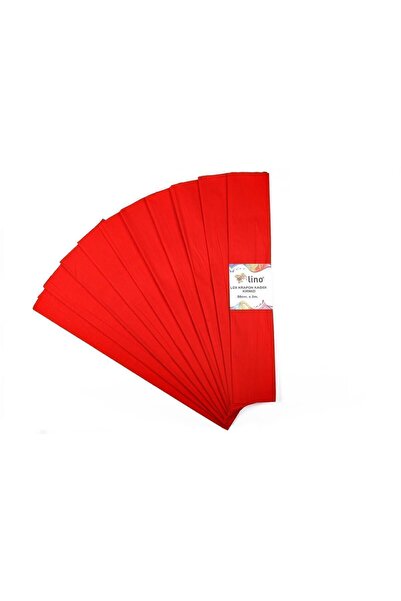 Lino Lüx Krapon Kağıdı Kırmızı 10lu (50X200 CM.)