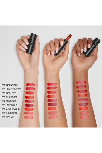 Nars EXPLICIT LIPSTICK Konforlu Kullanıma Sahip Saten Bitişli Ruj Çekirdeği Yağı Hyaluronik Asit 3.8 g