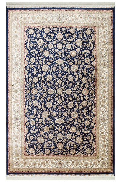 Eko Halı Eko Halı ISFAHAN ISF 03 NAVY CREAM Klasik Desenli Yüksek Kalite Sık ...
