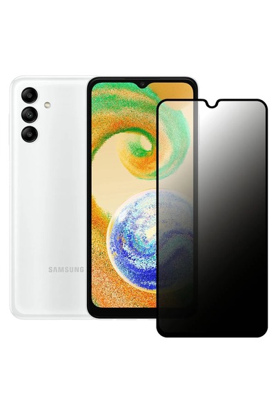 ZETT Samsung Galaxy A04 / A04s Uyumlu Privacy HAYALET -Gizli-Temperli Cam Ekr...