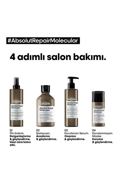 L'oreal Professionnel Loreal Professionnel Absolut Repair Molecular Saçın Moleküler Yapısını Yapılandırıcı Bakım Seti/GEM