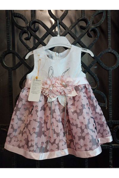 Terry Flowered Evening Dress