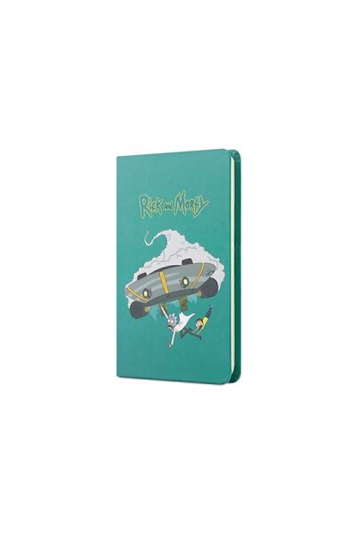Mabbels Rick And Morty Sert Kapak Lastikli Mini Defter Turkuaz 14x9 Çizgisiz ...