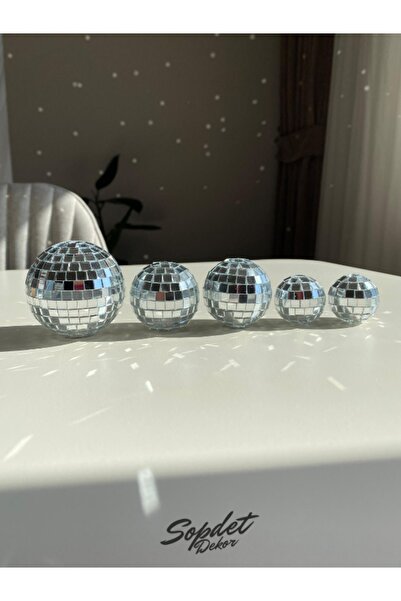 SopdetDekor Disko Topu Pasta Süsü - 3-4-5 Cm Set
