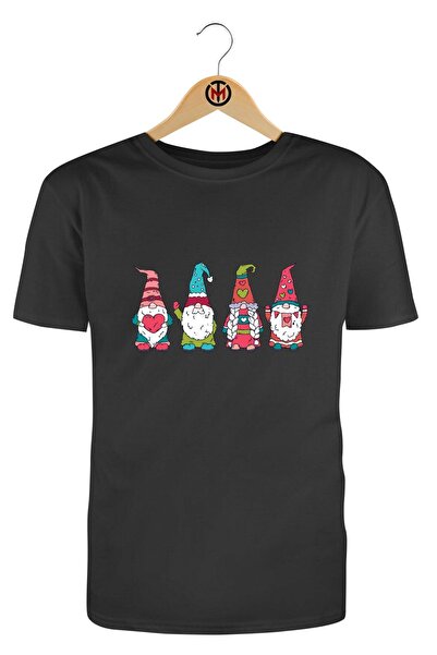Motosiklet T-shirt Yılbaşı Tişörtü / Yeni Yıl Cüceler Tişört