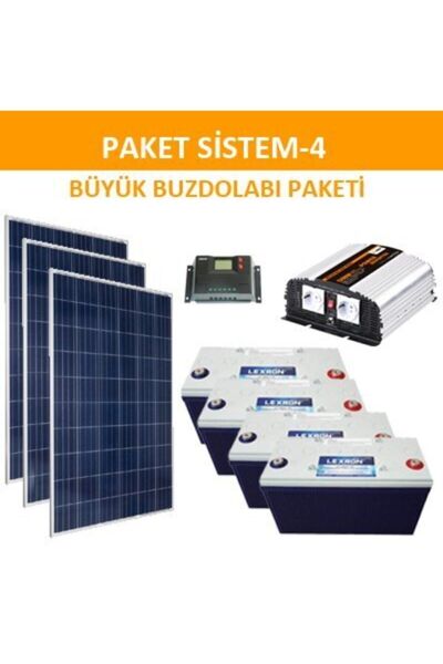 Lexron GrafenMarket Bağ Evi Solar Paketi 1200w Inverter 280w Güneş Paneli Paket 3