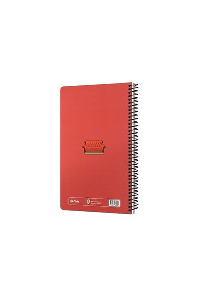 Mabbels Friends Central Perk - Red Lined 96 Sheets Spiral Notebook