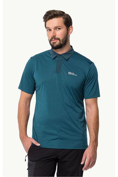 Jack Wolfskin Ανδρικό πόλο - Pack & Go, 1808542-1278 Blue Daze
