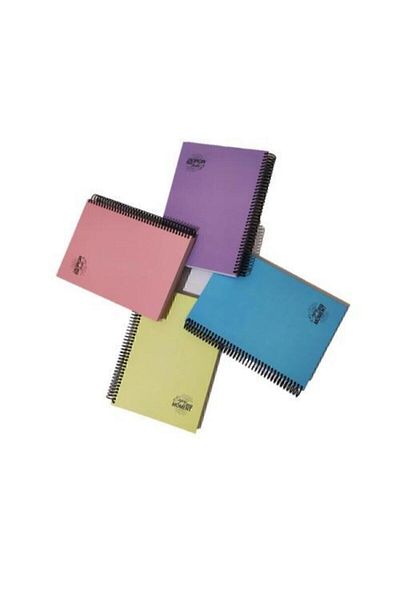 Mikro Cool Pastel 17x24 120 Yp Checked Hard Cover Notebook