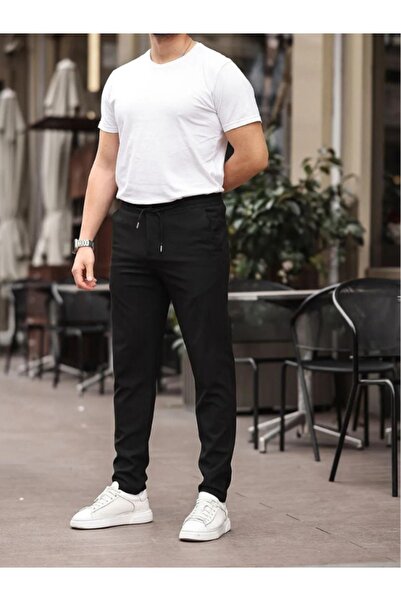 BERNEO Ανδρικό Jogger Cut - Φούτερ από ύφασμα με ελαστική μέση