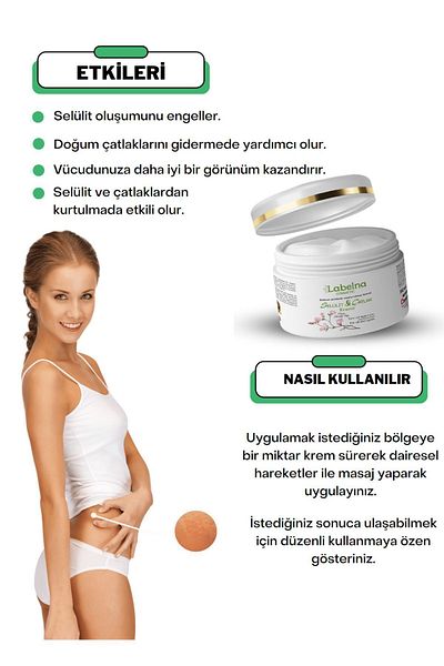 Labelna Cosmetic Cellulite & Stretch Mark Cream 150 ml