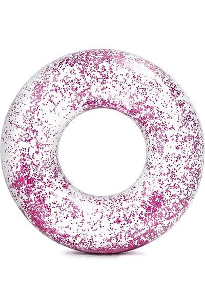 Intex Glitter Tube Transparent Pool Sea Swimming Ring 1.07cm