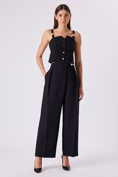 FEVER Buckle Detailed Trousers