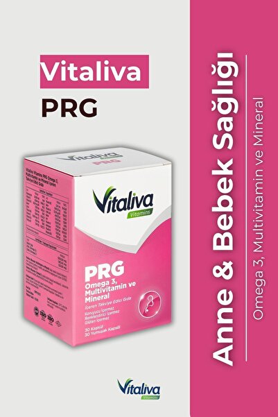 Vitaliva Vitamins Prg 30 Kapsül Multivitamin Ve Mineral 30 Kapsül Omega-3 Yumuşak Jel