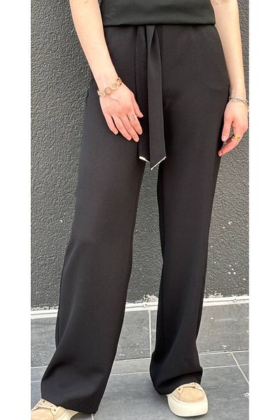 Journey 5cm Belted-back Elastic Waist, Belt Detailed Pants