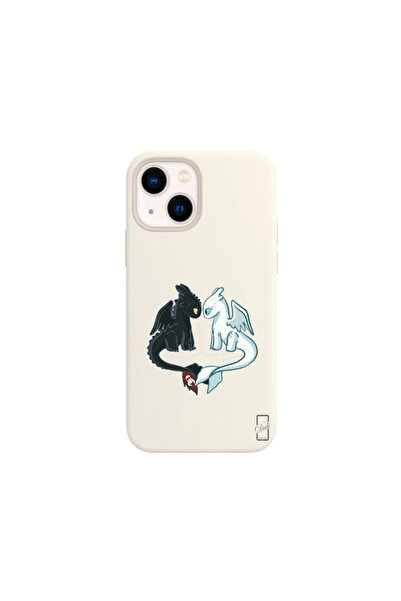 Dali Design iPhone 15 Lansman Kılıf Toothless and Lightfury