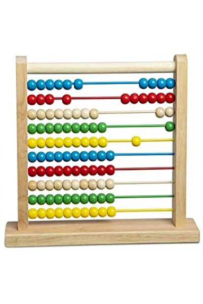 Genel Markalar Ony-378 Kut Ahşap Büyük Abaküs Oyuncak