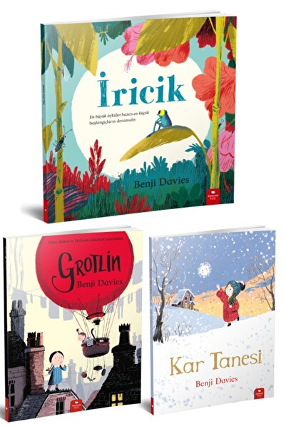 Redhouse Kidz Yayınları İricik - Grotlin - Kar Tanesi Benji Davies Set (3 Kitap)