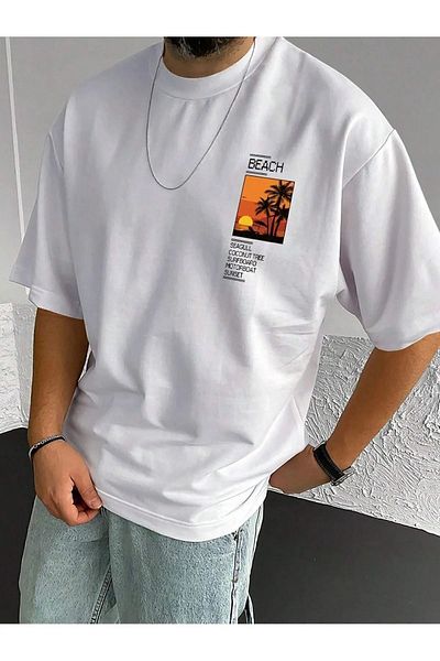 AVOGADRO UNISEX ΓΥΝΑΙΚΕΙΑ/ΑΝΔΡΙΚΑ ΚΑΛΟΚΑΙΡΙΝΗ ΠΑΡΑΛΙΑ ΜΕ ΣΤΗΘΟΣ ΕΚΠΤΩΜΕΝΟ ΜΠΛΟΥΖΑ OVERSIZE