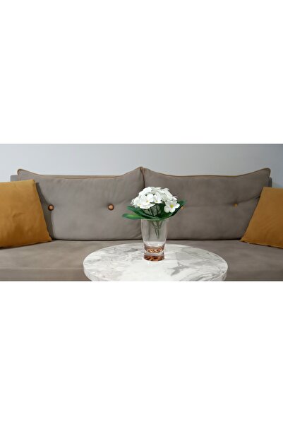 Bosphorus Shpy Flower,White Artificial Flower and Vase Decorative Leopard 6X6...