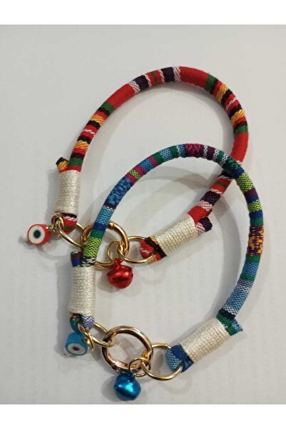 Loyal Friend Store ZilliKedi Köpek için KilimDesenli Bohem BoyunTasması KIRMI...