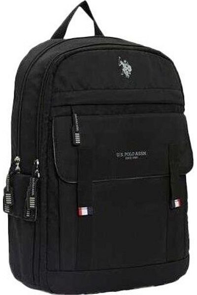 U.S. Polo Assn. Πόλο Ασν. Μαύρο αθλητικό σακίδιο πλάτης - PLÇAN23123