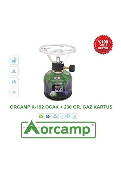 Orcamp Orgaz Taşınır 230gr Gaz Kartuşlu Kamp Ocak - K 192-230