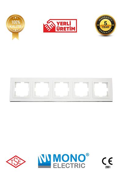 YTE 10 Pieces White Mono Despina Frame