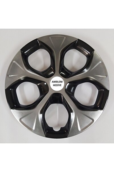 KARA AUTO Ford Courier 15"inç Kırılmaz 4 Adet 1 Takım Siyah Gri Renkli Jant K...