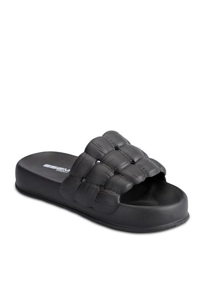 Akınal Bella Offu Black Women's Slippers