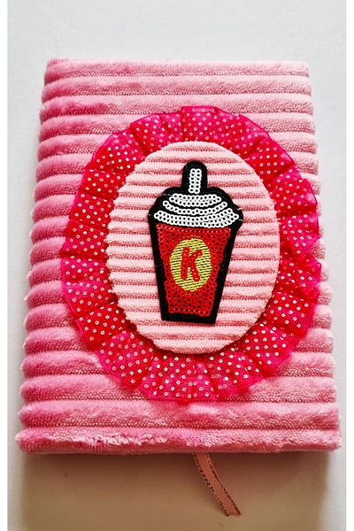 Modellino A5 Striped Plush Notebook - Daily Memory Book, Color Options, Micropls13 72y