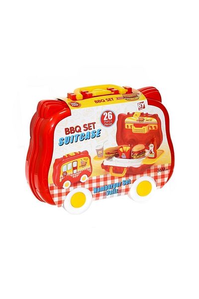 Bayraktar Toy 26 Piece Hamburger Set Suitcase 564