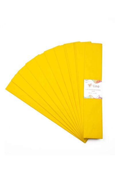 Lino Lüx Krapon Kağıdı Sarı 10lu (50X200 CM.)
