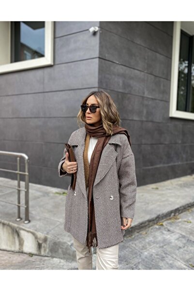 Tünel moda KABÁT HERRINGBONE DESIGN CACHET