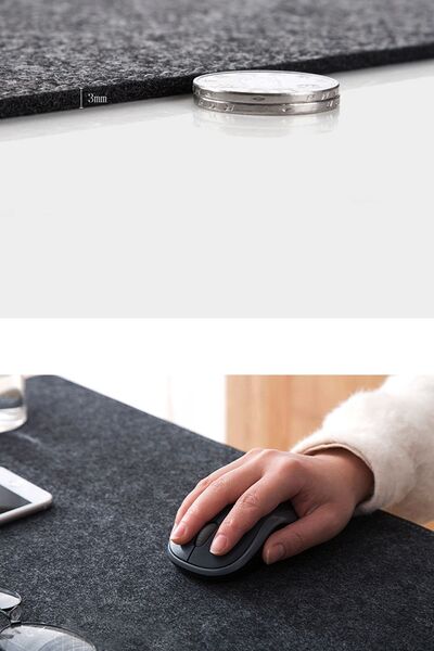 Leiste منظم مكتب اللباد ووسادة ماوس الألعاب منظم سطح المكتب مقاس 40 × 100 سم