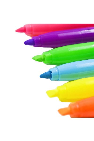 Pensan Pen Type Neon Highlighter 6 Colors Blister (99095)