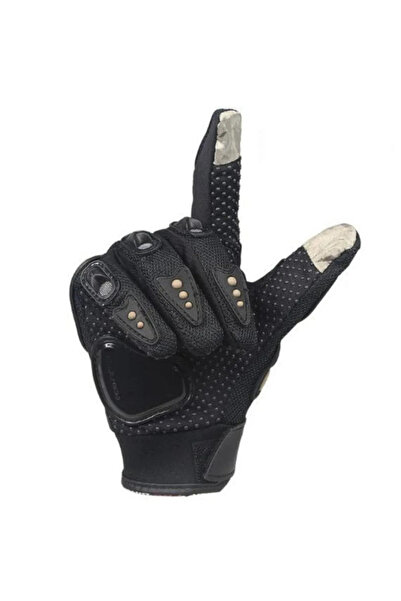 ProBiker Motor - Bicycle Gloves Black 3 Seasons Protected Standard Elastic Fabric