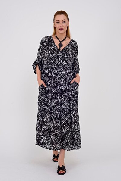 Hazinedan Rochie de vară crocantă cu croiala relaxată