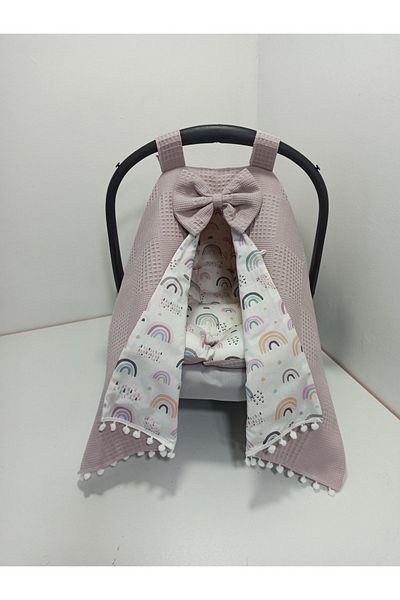 BUSEBABYHOME Lavender Stroller Cover and Stroller Cushion Set of 2