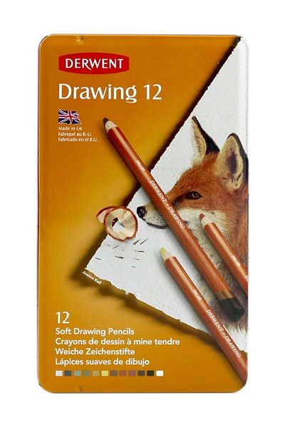 Derwent Drawing 12-Piece Oily Drawing Pen /0700671