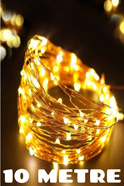 Sanctum 10 Metre Dekoratif Peri Led Işık Gün Işığı Rengi Pilli