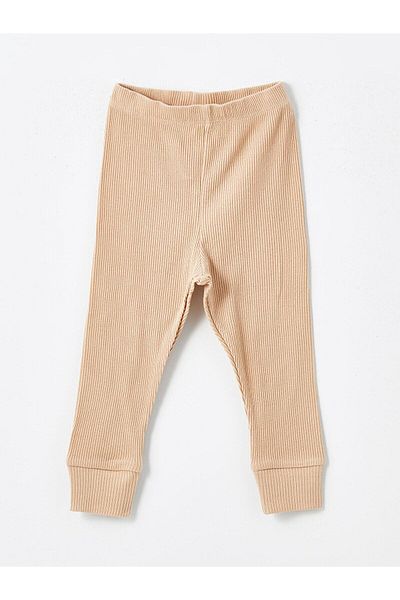 LC Waikiki Lcw Baby - Light Beige Elastic Pants for Baby Boy Set of 2