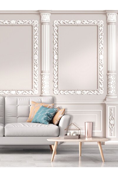 dreamwall Çerçeve Desenli Isı Ve Ses Yalıtımlı Sağlıklı Tekstil Duvar Kağıdı
