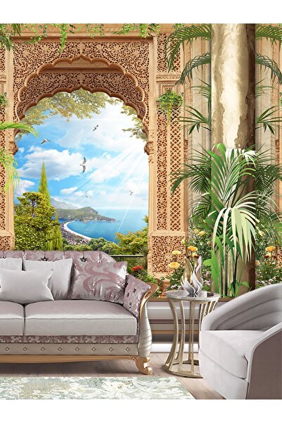 dreamwall Saray Kemer Desen Isı Ve Ses Yalıtımlı Sağlıklı Tekstil Duvar Kağıdı