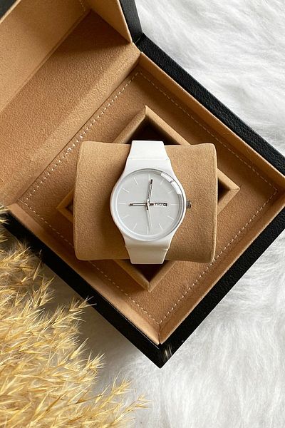 Ricardo Unisex Wristwatch White Silicone Women's Men's Wristwatch