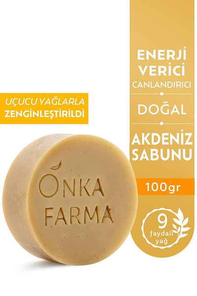 OnkaFarma Onka Farma Mediterranean Natural Soap 100 gr Skin Revitalizing Nourishing Renewing Solid Soap