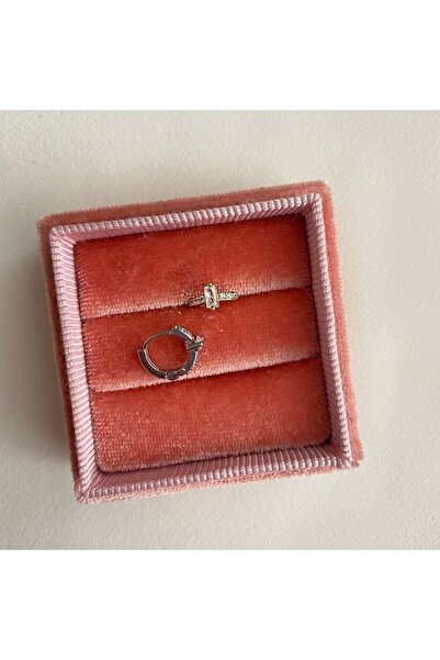 Okkostore Kadın Gold Baget Taşlı Halka Tragus