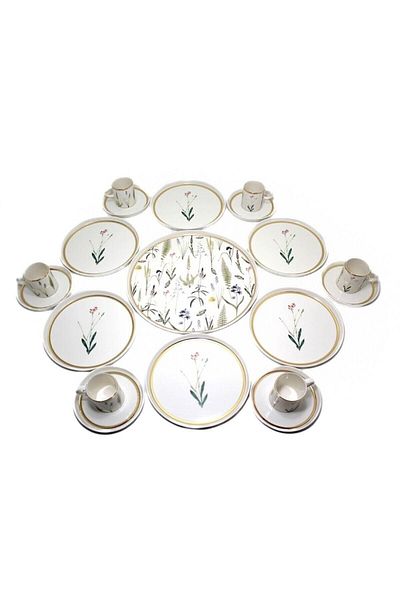 Porland Botanical Violet Patterned Presentation Set
