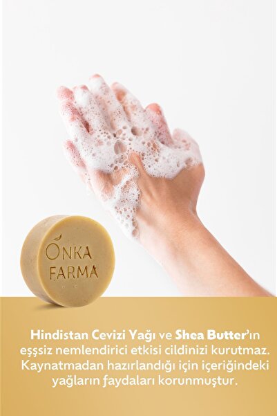 OnkaFarma Onka Farma Akdeniz Doğal Sabun 100 gr Cilt Canlandırıcı Besleyici Yenileyici Katı Sabun